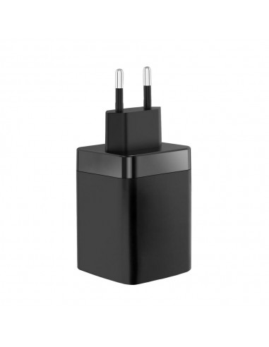 Cargador de pared mars gaming md - gan65r 65w 1x usb tipo c 1 x usb tipo a cable retractil usb tipo c negro