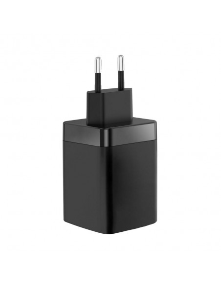 Cargador de pared mars gaming md - gan65r 65w 1x usb tipo c 1 x usb tipo a cable retractil usb tipo c negro