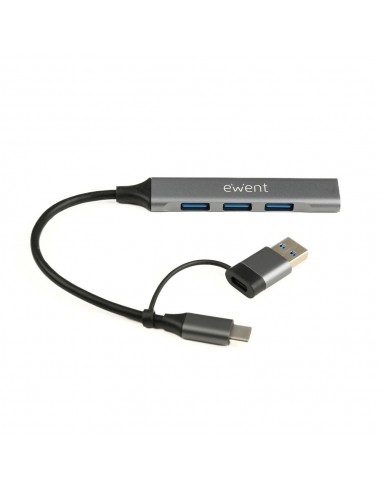 Hub ewent usb tipo c - usb 3.2 4 en 1