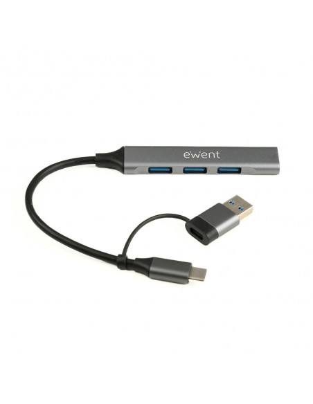 Hub ewent usb tipo c - usb 3.2 4 en 1