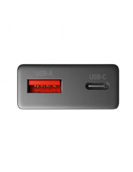 Cargador de pared mars gaming md - gan30 30w 1x usb tipo c 1 x usb tipo a negro