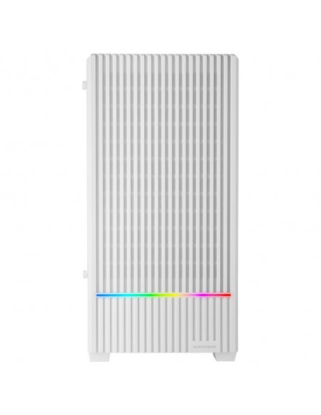 Caja ordenador mars gaming mc - quantum atx argb cristal templado blanco