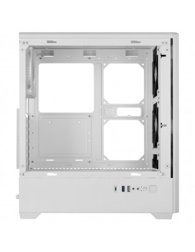 Caja ordenador mars gaming mc - quantum atx argb cristal templado blanco