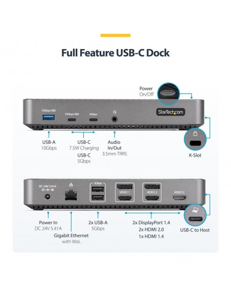 Docking station startech 13 en 1