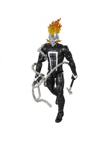 Figura hasbro marvel legends series build a figure marvel's box ghost rider (robbie reyes)