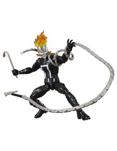 Figura hasbro marvel legends series build a figure marvel's box ghost rider (robbie reyes)