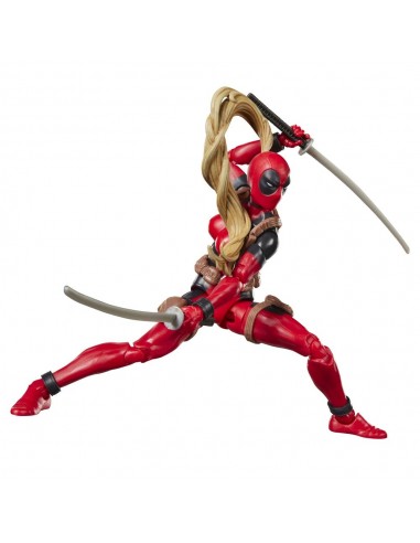 Figura hasbro marvel legends series build a figure marvel's box lady deadpool