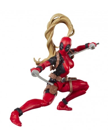 Figura hasbro marvel legends series build a figure marvel's box lady deadpool