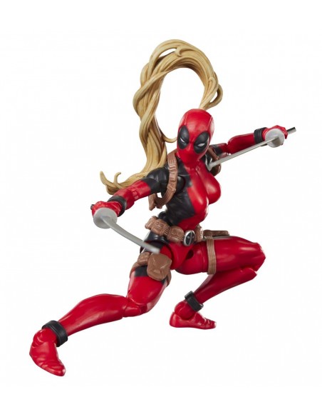 Figura hasbro marvel legends series build a figure marvel's box lady deadpool Figura hasbro marvel legends series build a figure marvel's box lady deadpool