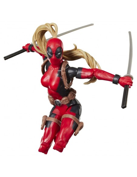 Figura hasbro marvel legends series build a figure marvel's box lady deadpool Figura hasbro marvel legends series build a figure marvel's box lady deadpool