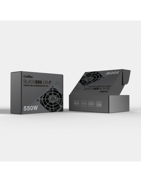 Fuente de alimentacion coolbox tfx black 550w 0gr - t Fuente de alimentacion coolbox tfx black 550w 0gr - t