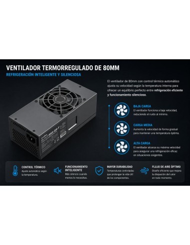 Fuente de alimentacion coolbox tfx black 550w 0gr - t