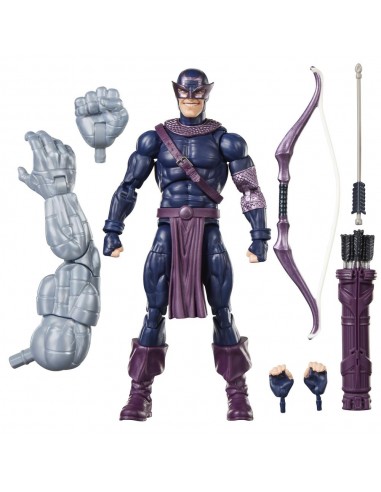 Figura hasbro marvel legends series build a figure marvel's box dark avengers hawkeye