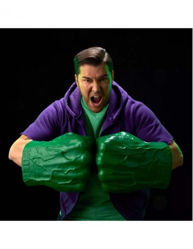 Incredible hulk premium role - play fists with smash 'n bash sound fx. marvel legends series. hasbro