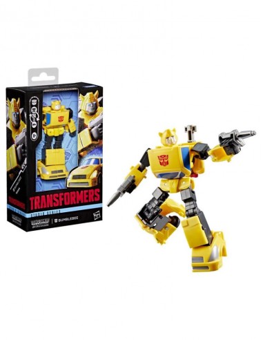 Figura articulada bumblebee clase deluxe transformers devastatión - studio series 10 -5cm hasbro
