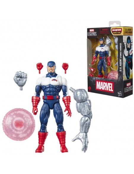 Figura hasbro marvel legends series build a figure marvel's box u.s. agent (force works)