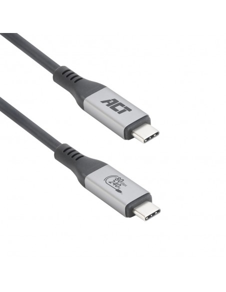 Cable usb4 act connectivity 80 gbps thunderbolt 5 - 240 w - usb type - c - certificado por usb - if - 1 -5 m.