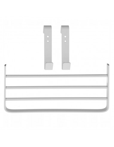 Kit toallero 150 w mas repisa extra con ganchos blanco