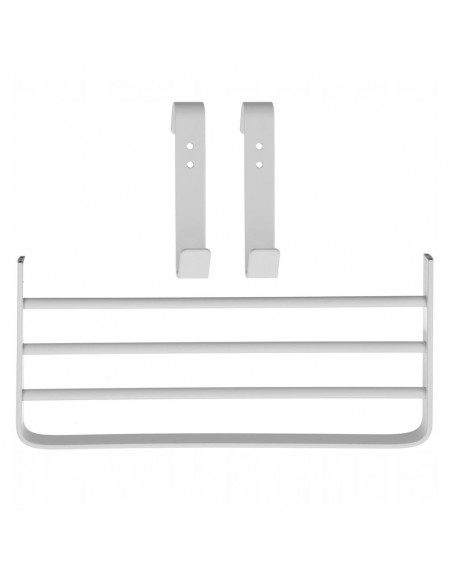 Kit toallero 150 w mas repisa extra con ganchos blanco