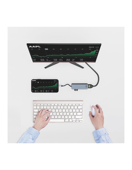 Adaptador act connectivity usb - c a 2 hdmi 4k - usb a Adaptador act connectivity usb - c a 2 hdmi 4k - usb a