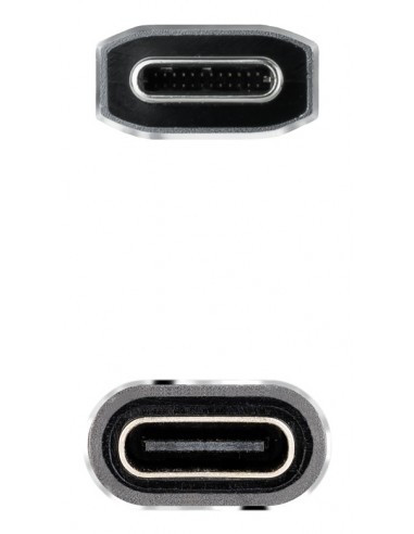 Cable nanocable usb 3.2 gen2x2 20gb 100w c - m - h 1.5m alargador usb - c algodon