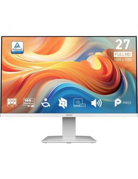 Monitor led 27 pulgadas msi mp273w e14a ips - fhd - dp - hdmi - d - sub - 144hz - 1ms - vesa 100x100 blanco