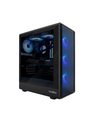 Caja ordenador gaming coolbox ga700 darkside atx cristal templado negra
