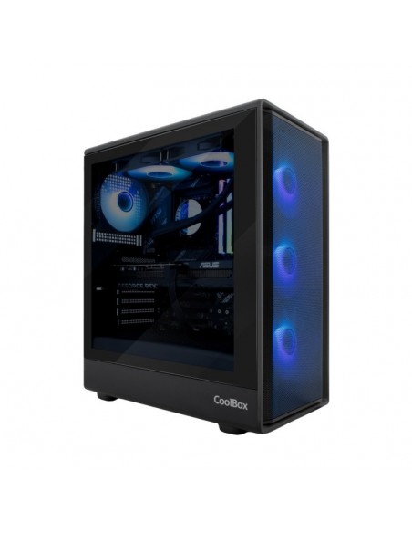 Caja ordenador gaming coolbox ga700 darkside atx cristal templado negra Caja ordenador gaming coolbox ga700 darkside atx cristal templado negra