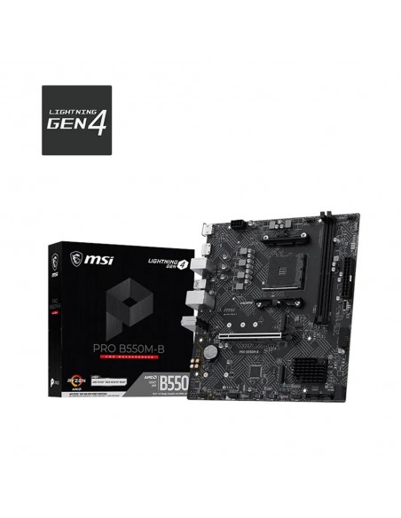 Placa base msi pro b550m - b matx am4 - 2x ddr4