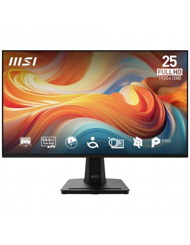 Monitor led 24.5 pulgadas msi mp251 e14l ips - fhd - dp - hdmi - vga - 144hz - 1ms - vesa 100x100