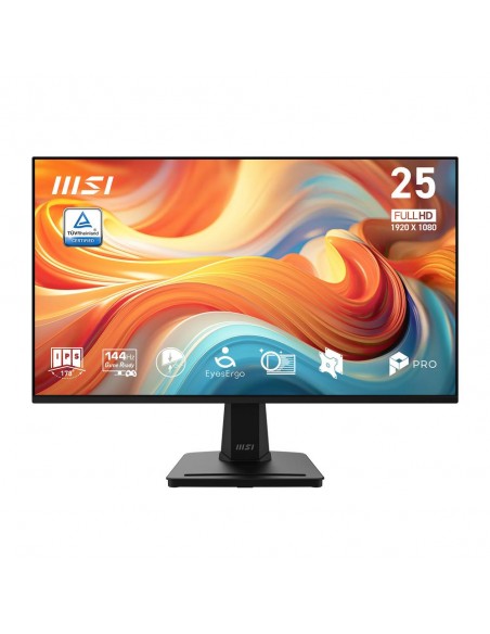 Monitor led 24.5 pulgadas msi mp251 e14l ips - fhd - dp - hdmi - vga - 144hz - 1ms - vesa 100x100