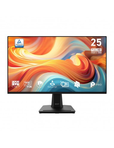 Monitor led 24.5 pulgadas msi mp251 e14l ips - fhd - dp - hdmi - vga - 144hz - 1ms - vesa 100x100