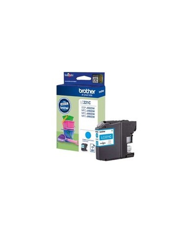 Cartucho tinta brother lc221c cian 260 paginas dcpj562dw - mfcj480dw - mfcj680dw
