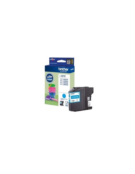 Cartucho tinta brother lc221c cian 260 paginas dcpj562dw - mfcj480dw - mfcj680dw