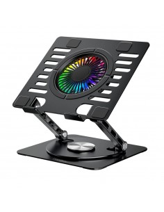 Soporte - base refrigeracion para portatil coolbox coolair 1vrgb ajustable haste 17 pulgadas negro