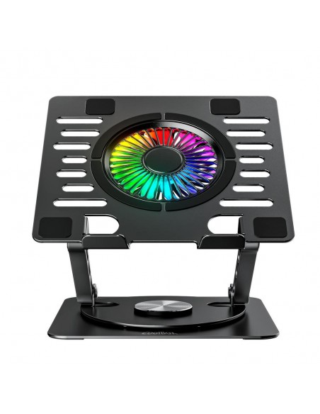 Soporte - base refrigeracion para portatil coolbox coolair 1vrgb ajustable haste 17 pulgadas negro