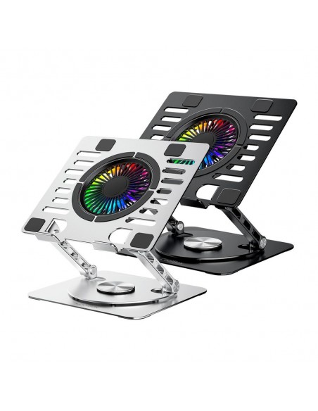 Soporte - base refrigeracion para portatil coolbox coolair 1vrgb ajustable haste 17 pulgadas negro