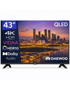 Tv daewoo 43 pulgadas qled 4k uhd - 43vb56qv - smart tv