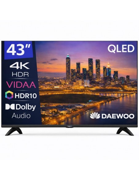 Tv daewoo 43 pulgadas qled 4k uhd - 43vb56qv - smart tv