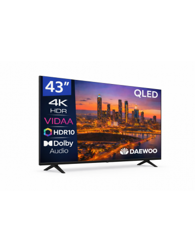 Tv daewoo 43 pulgadas qled 4k uhd - 43vb56qv - smart tv