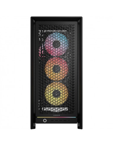 Caja ordenador gaming corsair frame 5000d rs atx argb cristal templado negra