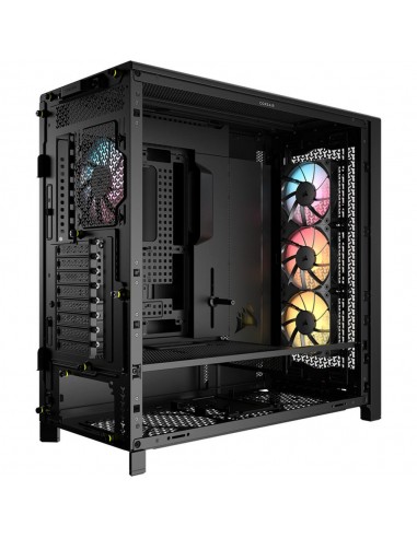 Caja ordenador gaming corsair frame 5000d rs atx argb cristal templado negra