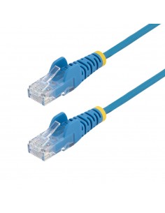 Cable de red startech latiguillo rj45 lszh utp cat6 2m azul