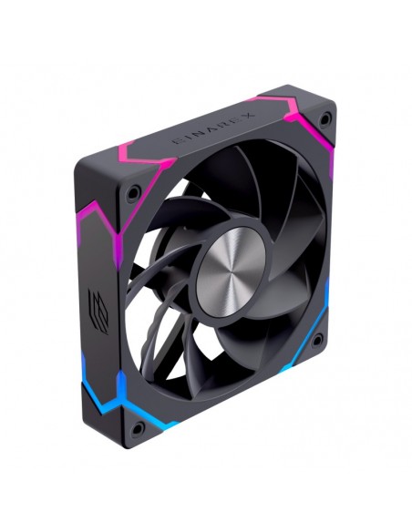 Ventilador caja einarex ex12ci argb 120mm negro invertido Ventilador caja einarex ex12ci argb 120mm negro invertido