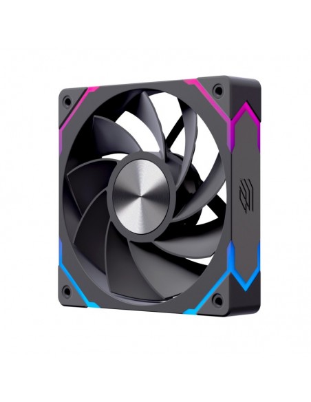 Ventilador caja einarex ex12ci argb 120mm negro invertido Ventilador caja einarex ex12ci argb 120mm negro invertido
