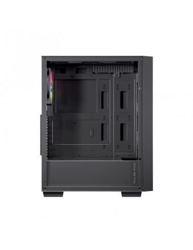 Caja ordenador gaming einarex p100 atx rgb cristal templado negra