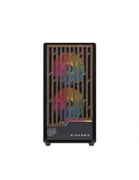 Caja ordenador gaming einarex pm400 matx rgb cristal templado negra Caja ordenador gaming einarex pm400 matx rgb cristal templado negra