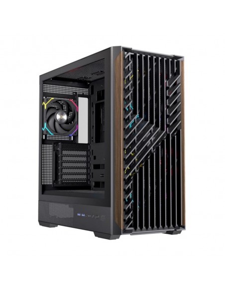 Caja ordenador gaming einarex p800 atx rgb cristal templado negra