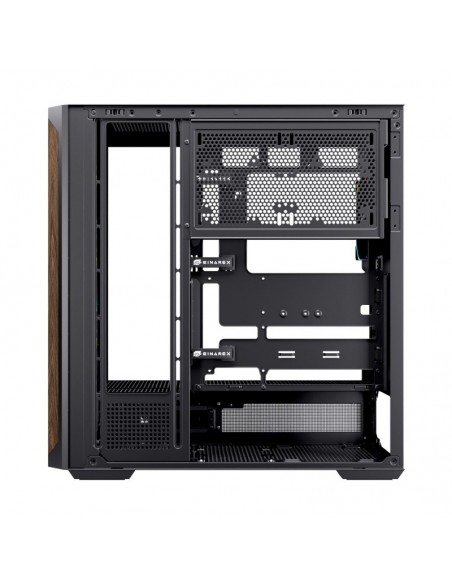 Caja ordenador gaming einarex p800 atx rgb cristal templado negra Caja ordenador gaming einarex p800 atx rgb cristal templado negra