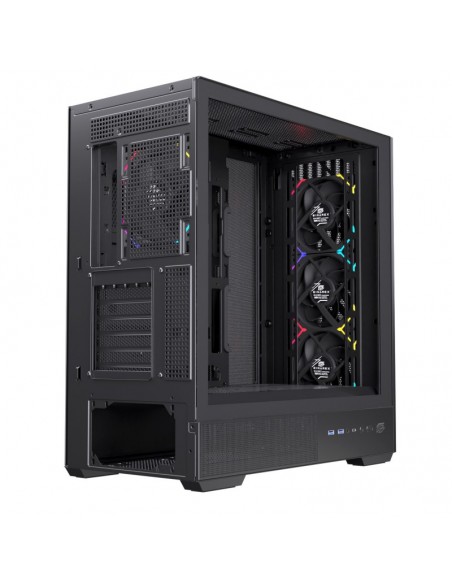 Caja ordenador gaming einarex p800 atx rgb cristal templado negra Caja ordenador gaming einarex p800 atx rgb cristal templado negra